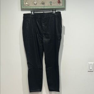 Juicy Couture Black Snake textured Leggings Slim Fit Stretch plus size 18 black